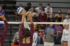 VB vs RIC  Wheaton Women's Volleyball vs Rhode Island College. - Photo by Keith Nordstrom : Wheaton, Volleyball, VB